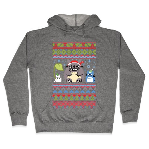 Totoro Ugly Christmas Sweater Hooded Sweatshirt