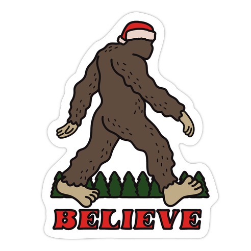 Santa Yeti Sticker