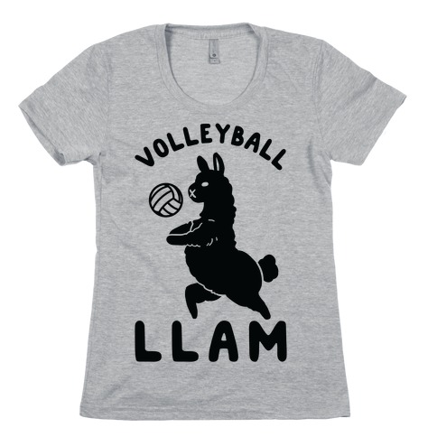 Volleyball Llam Womens T-Shirt