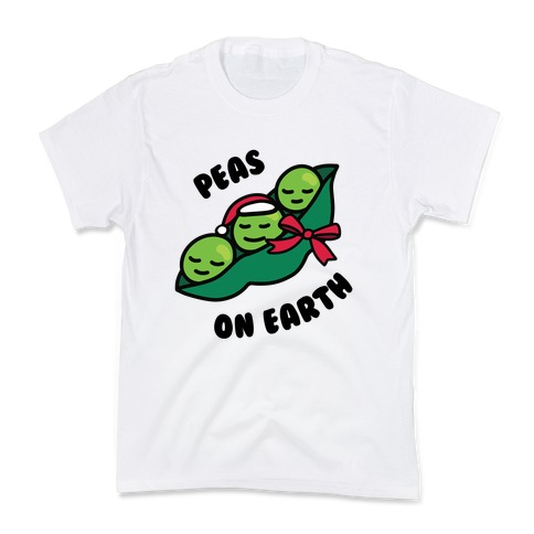 Peas on Earth Kids T-Shirt