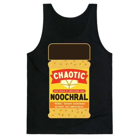 Chaotic Noochral (Chaotic Neutral Nutritional Yeast) Tank Top