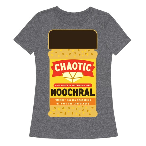 Chaotic Noochral (Chaotic Neutral Nutritional Yeast) Womens T-Shirt