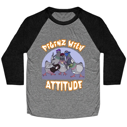 Piginz With Attitude Baseball Tee