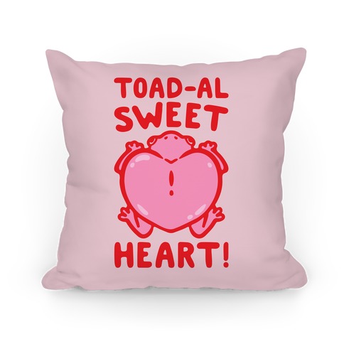 Toad-al Sweet Heart  Pillow