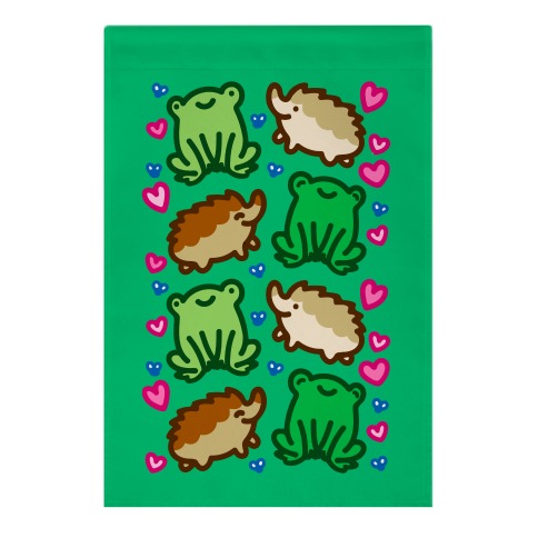 Frogs and Hogs Garden Flag