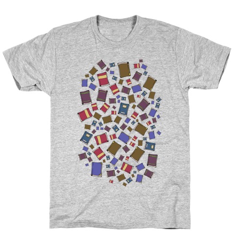 Book Collection Pattern T-Shirt