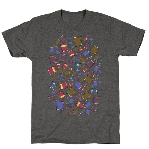 Book Collection Pattern T-Shirt