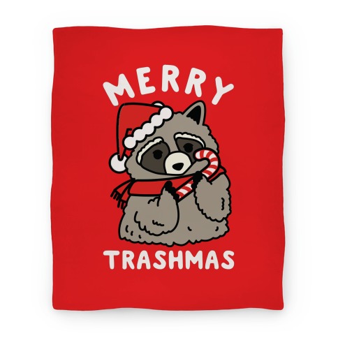 Merry Trashmas Raccoon Blanket