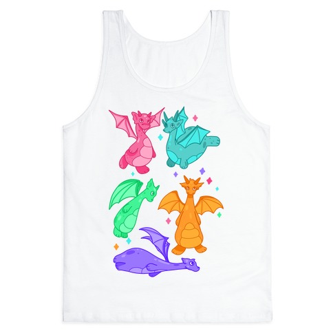 Colorful Dragons Tank Top