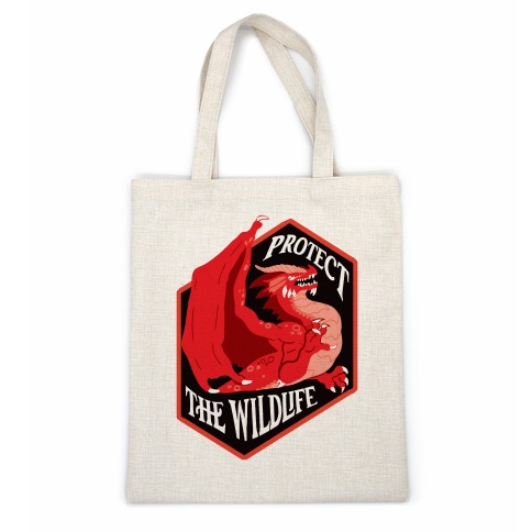 Protect The Wildlife Red Dragon Casual Tote