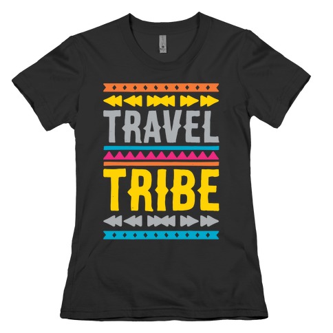 Travel Tribe White Print Womens T-Shirt