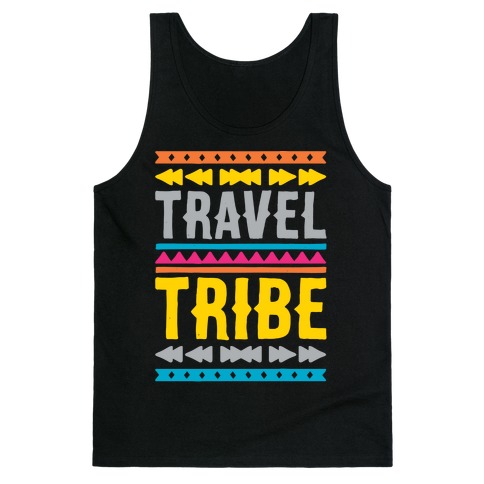 Travel Tribe White Print Tank Top