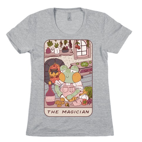 Cottagecore Magician Tarot Card Womens T-Shirt