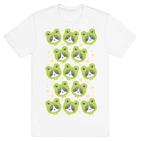 Frog Hat Cat T-Shirt