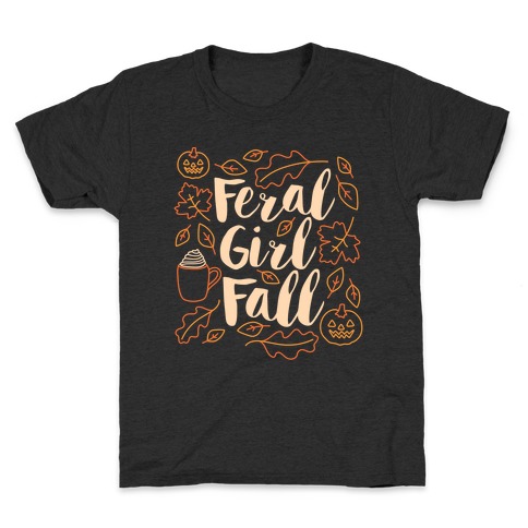 Basic Feral Girl Fall Kids T-Shirt