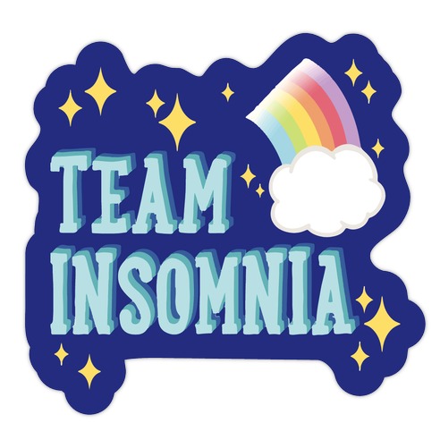 Team Insomnia Die Cut Sticker
