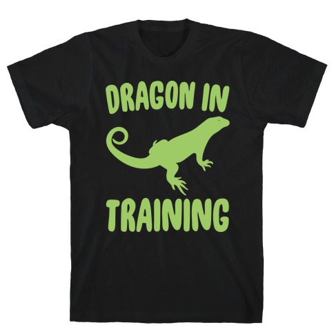 Dragon In Training White Print T-Shirt