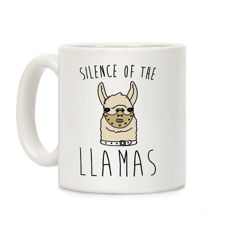 Silence of The Llamas Parody Coffee Mug