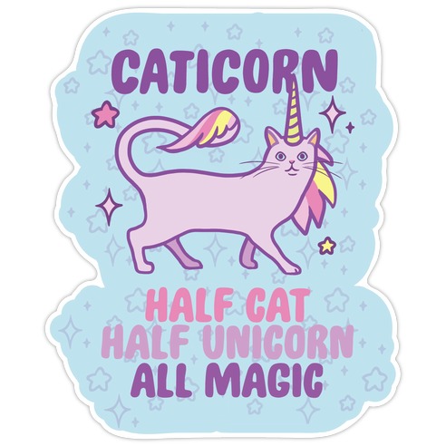 Caticorn Magic Die Cut Sticker