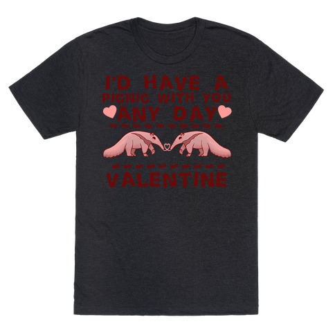 I'd Have A Picnic With You Any Day Valentine T-Shirt