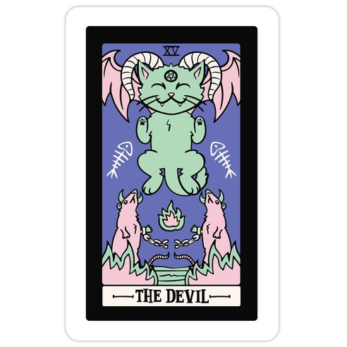 Creepy Cute Tarot: The Devil Die Cut Sticker