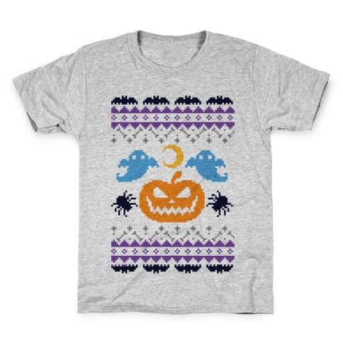 Ugly Halloween Sweater Kids T-Shirt