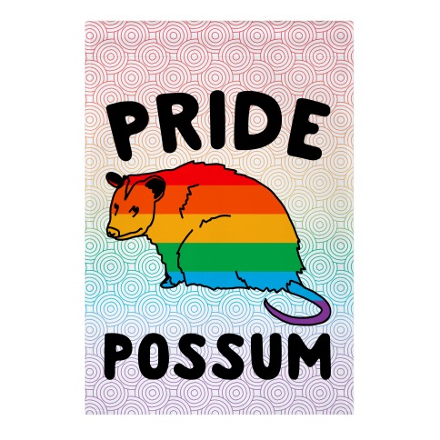 Pride Possum  Garden Flag