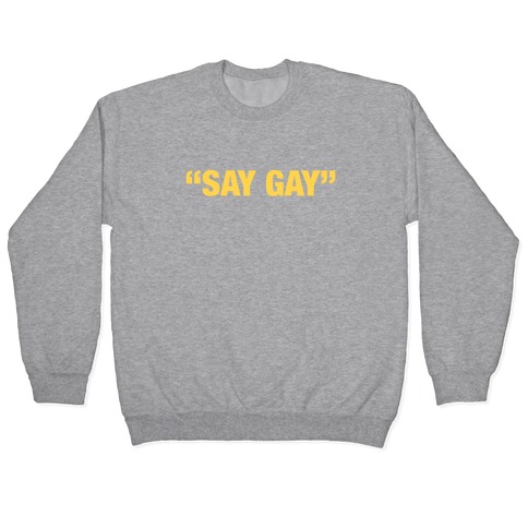 "Say Gay" Pullover