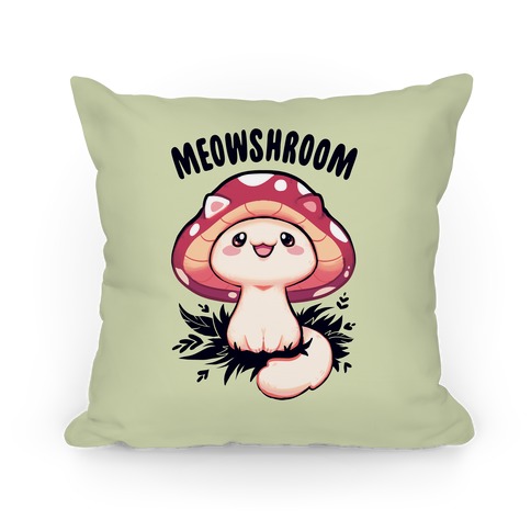 Meowshroom Pillow
