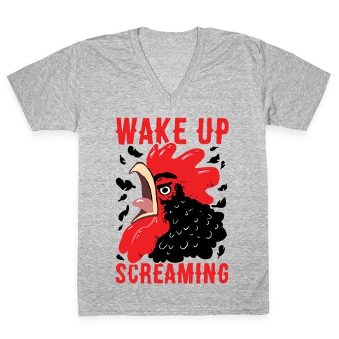 Wake Up Screaming V-Neck Tee Shirt