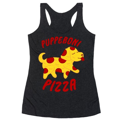 Pupperoni Pizza Racerback Tank Top