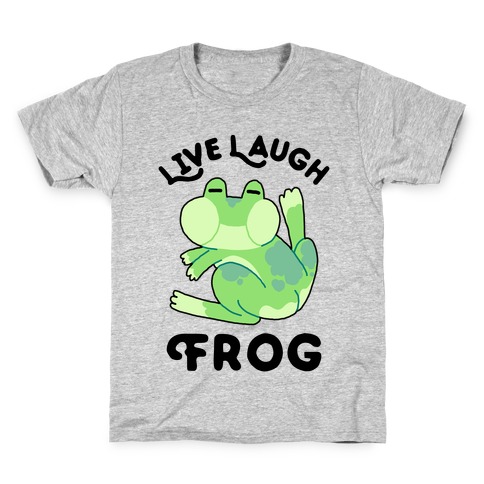 Live, Laugh, Frog Kids T-Shirt