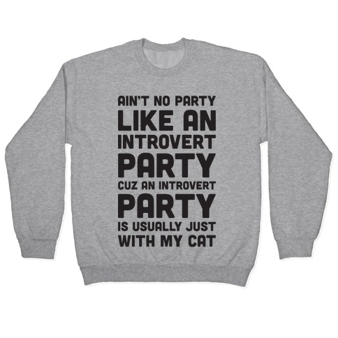 Ain't No Party Like An Introvert Party Pullover
