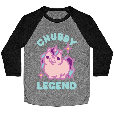 Chubby Legend Unicorn Baseball Tee