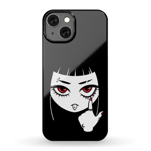 Goth Girl (face only) Phone Case