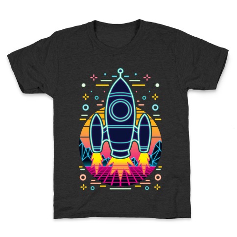Synthwave Space Exploration Kids T-Shirt