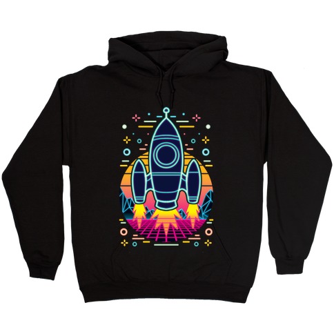 Synthwave Space Exploration Hooded Sweatshirt