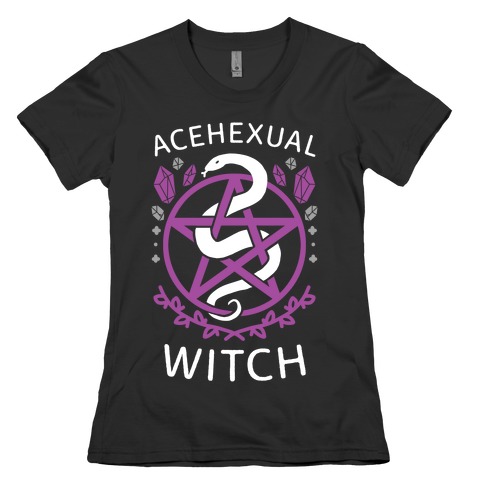 Acehexual Witch Womens T-Shirt