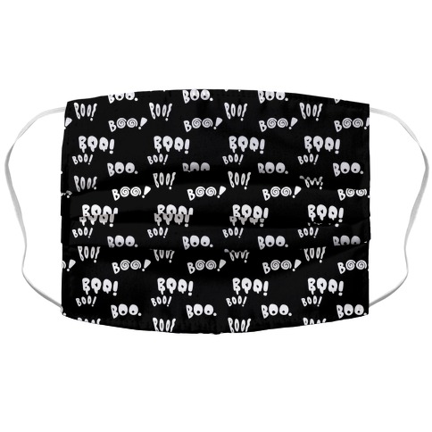 Boo! Pattern Accordion Face Mask