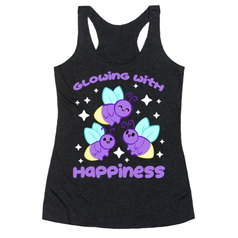 Glowing With Happiness Racerback Tank Top