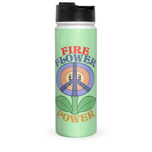 Fire Flower Power Travel Mug