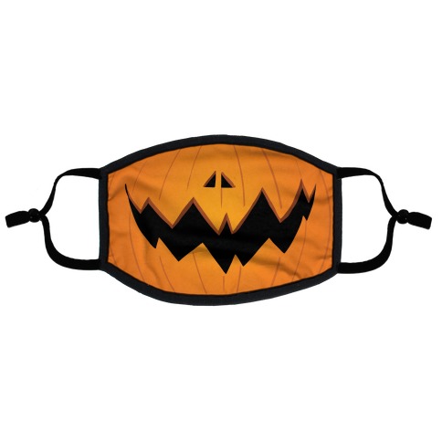 Jack O Lantern Mouth Accordion Face Mask Lookhuman