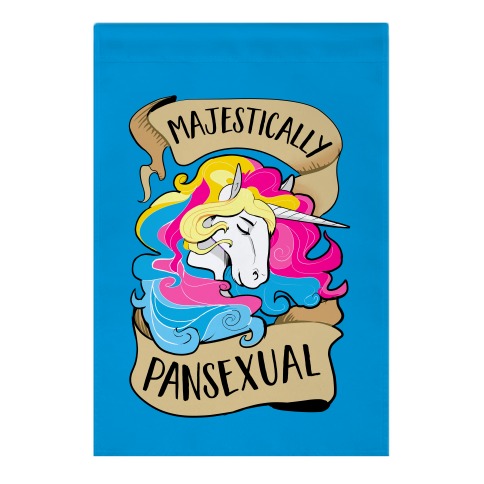 Majestcially Pansexual Garden Flag
