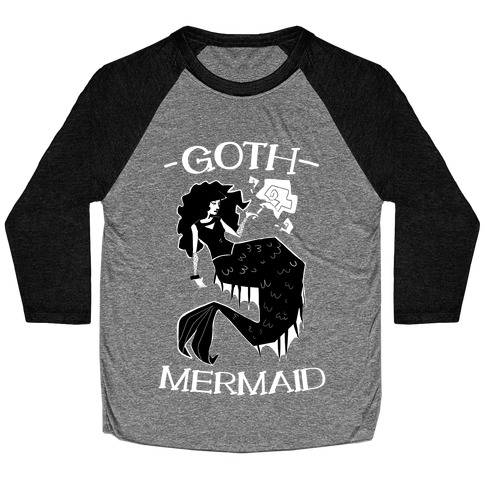 Goth Mermaid Baseball Tee