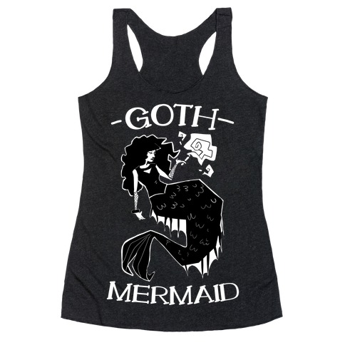 Goth Mermaid Racerback Tank Top