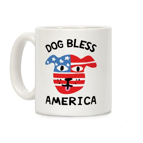 Dog Bless America Coffee Mug