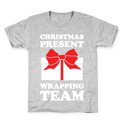 Christmas Present Wrapping Team Kids T-Shirt