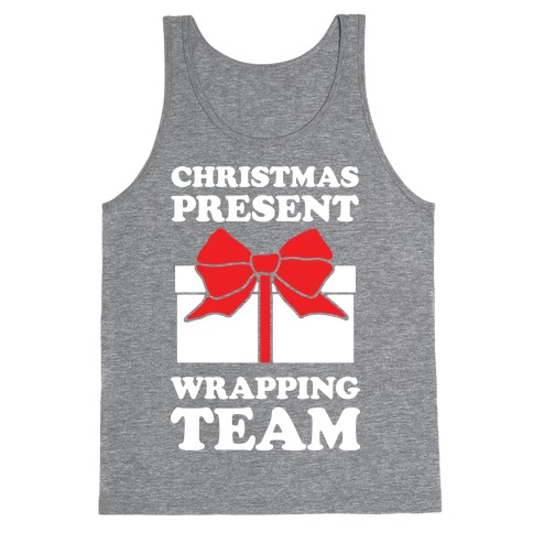 Christmas Present Wrapping Team Tank Top