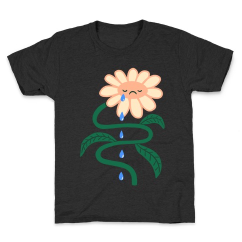 Sad Flower Shower Kids T-Shirt
