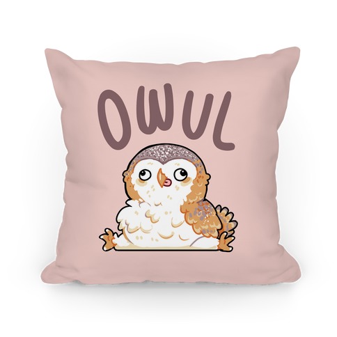 Derpy Owl Owul Pillow